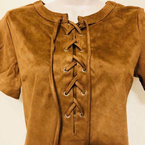 Suede dress - Picture 2 of 3